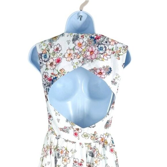 Gül Hürgel Pesco Floral Linen Midi Dress NWT Size M - Picture 6 of 10